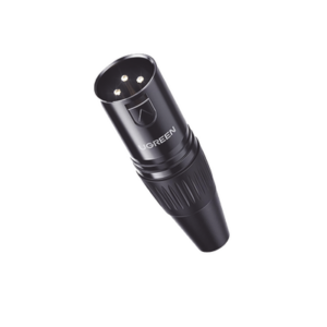 Conector de Audio XLR Tipo Canon Macho / PVC / ABS / Aleación Zinc / Anti Oxidante / Anti Caida / Sin aflojarse / Apertura Ajustable de 6.0 a 7.0 mm / Soldable