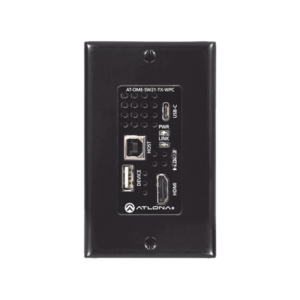 Placa de pared con Switcher y Transmisor HDBaseT con entradas HDMI y USB-C con concentrador USB para integración de AV - Imagen 3