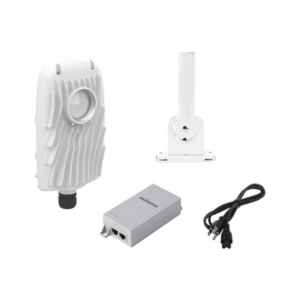 Kit de radios B5X, rango de frecuencia extendida (4.9 a 6.4 GHz),  incluye inyector POE50V, cable de alimentación y montaje universal para tubo o poste o mástil