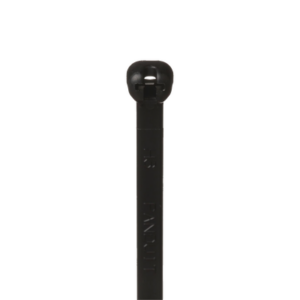 Cincho de Nylon 6.6 Dome-Top®, Con Lengüeta de Bloqueo de Acero Inoxidable, 203 mm largo x 4.7mm ancho, Color Negro, Exterior Resistente a Rayos UV, Paquete de 100pz