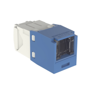 Conector Jack RJ45 Estilo TG con Ventana, Mini-Com, Categoría 6, de 8 posiciones y 8 cables, Color Azul - Imagen 3