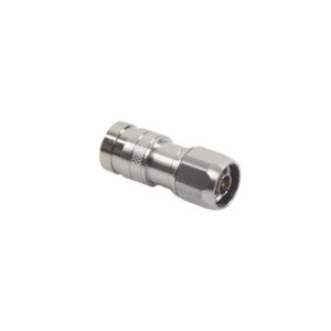 Conector N Macho de Compresion, en linea para LMR-400, CNT-400, RG-8/U, RF-400, Plata/Oro/Teflón.