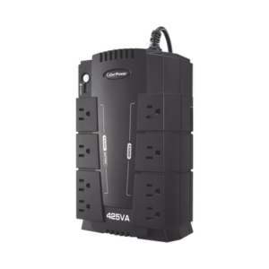 UPS de 425 VA/255 W, Topología Standby, Entrada 120 Vca NEMA 5-15P, Tipo Gabinete Compacto, Con 8 Tomas NEMA 5-15R