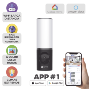Cámara IP 4 Megapíxel / Wi-Fi / Lampara Integrada / Audio de dos vías / Imágen Nocturna a Color / Detección Humana / Audios Personalizables / Almacena en Memoria Interna / Uso Exterior con Protección - Imagen 4
