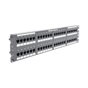 Panel de Parcheo de Impacto (110), Plano, Categoría 6, de 48 Puertos, 2UR - Imagen 2