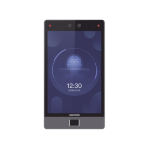 Terminal Facial Min Moe 8" Touch con Lector de Huellas / Delgada y Estética / PoE / 100,000 rostros / Exterior IP65 / Función de Videoportero y Lectura de Códigos QR / Lectura de tarjetas