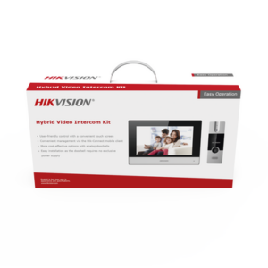 Kit de Videoportero Analógico de Plastico / IP a 4 Hilos con Función de Llamada a App Hik-Connect / Monitor se Conecta a Internet por Cable o WiFi y por 4 Hilos al Frente de Calle / Expandible a Mas Equipos - Imagen 2