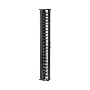 Organizador Vertical CableTek, Doble (Frontal y Posterior), Para Rack Abierto de 45 Unidades, 6 in de Ancho, Color Negro - Imagen 3