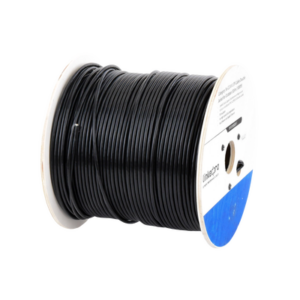 Bobina de cable de 305 m (1000 ft) Cat5e, Aleación de Cobre y Aluminio (CCA), color Negro, Uso Intemperie, Doble Forro - Imagen 2