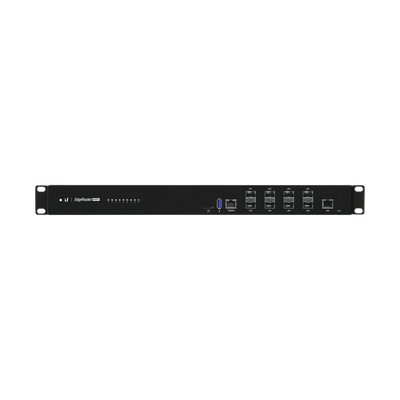 EdgeRouter INFINITY de 8 puertos SFP+ 10 G + 1 puerto RJ45 Gigabit, throughput 80 Gbps, 16 núcleos y 16 GB RAM , fuentes de alimentación modulares Hot-Swappable - Imagen 3