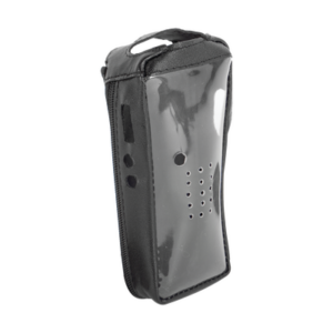 Funda Reforzada de piel con frente transparente para radios TK-2212, TK-2212L, TK-3212 y TK-3212L.