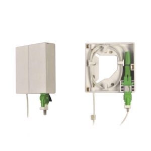 Caja Terminal de Fibra Óptica (Roseta) con un Acoplador SC/APC, color Blanco - Imagen 4