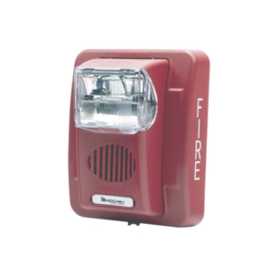 Sirena Estrobo, 12/24 Vcd, Multi Candela, Montaje En Pared, Color Rojo, Serie HE (0500-06020) - Imagen 3