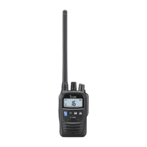 Radio portátil marino y comercial en VHF, incluye los canales USA, INT, CAN, y del clima