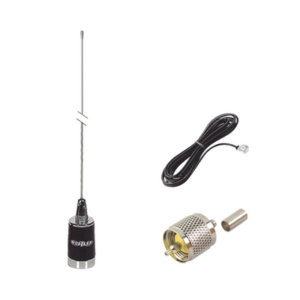 kit de antena móvil de 3dB de Ganancia  en VHF 148-174 MHZ, Incluye LMG150 + CHMB + RFU505