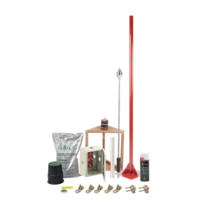 Kit Pararrayo con Accesorios para Protección de Diámetro de 200m.