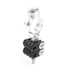 KIT de Dos Sujetadores de plastico para cuatro cables de 6 a 8 mm con todo y hardware de instalación en tubos de 1 1/4 in - Imagen 3