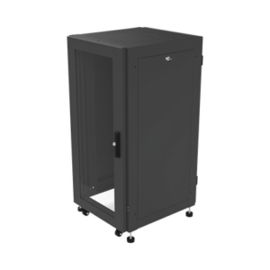Gabinete Profesional para Telecomunicaciones de 19in, Instalación a Piso, 24UR, 600 mm Profundidad, Se envía el Gabinete Armado.