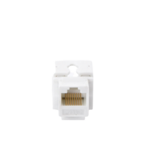 Módulo Jack Keystone Cat5e con terminación 110 (Punchdown) para faceplate - Color Blanco - Imagen 3
