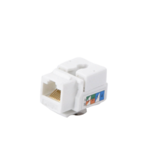 Módulo Jack Keystone Cat5e con terminación 110 (Punchdown) para faceplate - Color Blanco - Imagen 4