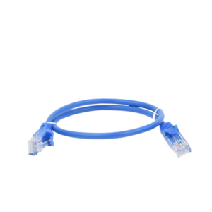 Cable de parcheo UTP Cat5e - 0.5 m - azul - Imagen 2
