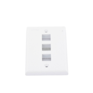 Placa de Pared Vertical, Salida Para 3 Puertos Keystone, Color Blanco - Imagen 7