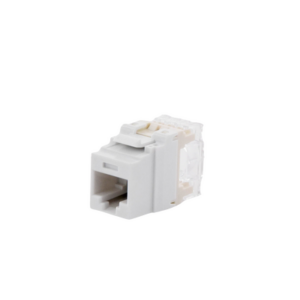 Conector Jack Estilo 110 (de Impacto), Tipo Keystone, Categoría 6, de 8 posiciones y 8 cables, Color Blanco - Imagen 3