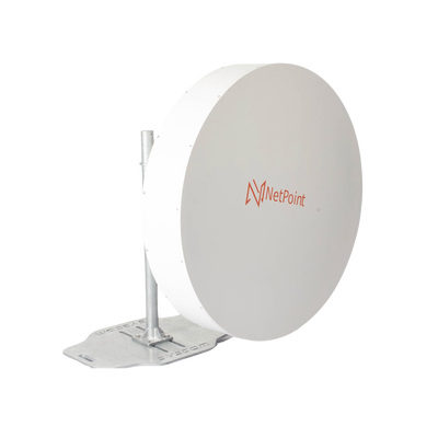 Antena de parabola profunda, blindada, con supresión al ruido de 4 ft, 4.9-6.4 GHz, Ganancia 37 dBi con SLANT de 45 ° y 90 °, ideal para hasta 100 km, Conectores N-hembra, montaje con alineación milimétrica. - Imagen 2