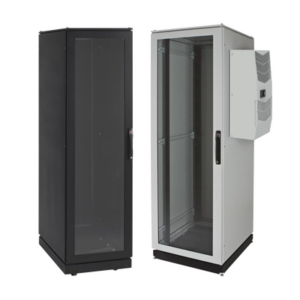 Gabinete de Telecomunicaciones ProLine V/D, 700 mm de Ancho, 800 mm de Profundidad, Compatible Con Aire Acondicionado Tipo G28, 42 UR, Color Gris Claro