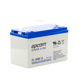 Acumulador EPCOM 12V, 100Ah Tecnología VRLA AGM Ciclo Profundo para Aplicaciones Fotovoltaicas terminales tipo M6 ( HEX ) - Imagen 3
