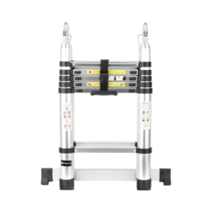 Escalera Telescópica de Aluminio Tipo Tijera de 1.9 + 1.9 Metros de Altura - Imagen 3