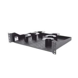 Charola Ventilada Para Administración de Cable en Racks o Gabinetes, con 6 Postes para Control de Holgura, de 19in, 2 UR, Color Negro - Imagen 4