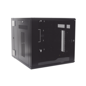 Gabinete PanZone de Montaje en Pared, de 19in, Puerta con Ventana de Seguridad, 12 UR, 762mm de Profundidad, Color Negro - Imagen 3