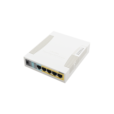 (RB260GSP) Switch Mikrotik 5 puertos PoE (Pasivo) (1in/4out) Gigabit Ethernet y 1 SFP - Imagen 2