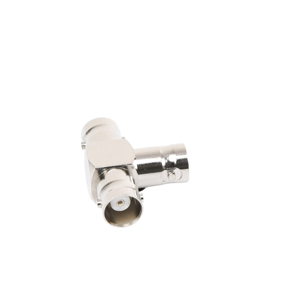 Adaptador Triple en T para 50 Ohm de BNC Hembra a Doble BNC Hembras, Níquel/ Plata/ Teflón. - Imagen 4