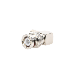 Adaptador en Ángulo Recto, de Conector BNC Macho a BNC Hembra, 50 Ohm (Monitor), Níquel/ Plata/ Teflón. - Imagen 3