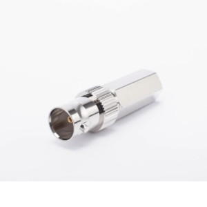 Conector BNC Hembra en 75 Ohm, Tipo Roscable para cable Coaxial RG-59/U, Níquel/ Plata/ Delrin. - Imagen 2