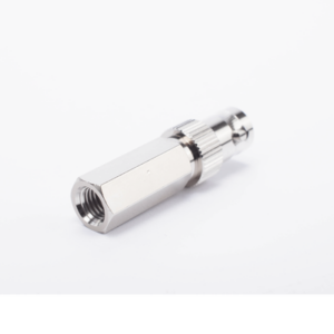 Conector BNC Hembra en 75 Ohm, Tipo Roscable para cable Coaxial RG-59/U, Níquel/ Plata/ Delrin. - Imagen 3