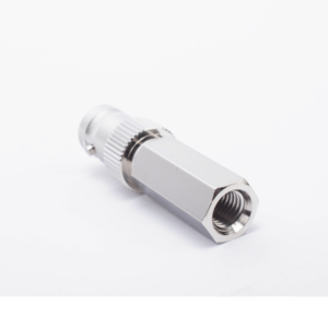 Conector BNC Hembra en 75 Ohm, Tipo Roscable para cable Coaxial RG-59/U, Níquel/ Plata/ Delrin. - Imagen 4