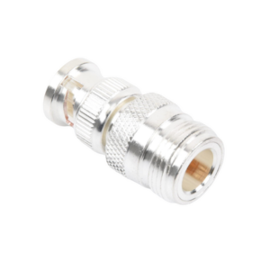 Adaptador en Linea para 50 Ohm, de Conector N Hembra a BNC Macho, Plata /Oro /Teflón. - Imagen 3