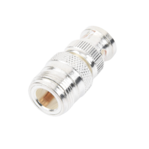 Adaptador en Linea para 50 Ohm, de Conector N Hembra a BNC Macho, Plata /Oro /Teflón. - Imagen 4