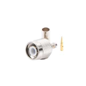 Conector TNC Macho de Anillo Plegable para Cables RG-58/U, RG-142/U, LMR-195, Níquel/ Oro/ Teflón. - Imagen 2