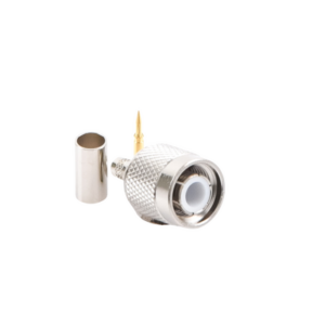 Conector TNC Macho de Anillo Plegable para Cables RG-58/U, RG-142/U, LMR-195, Níquel/ Oro/ Teflón. - Imagen 3