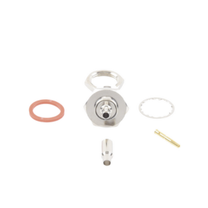 Conector TNC Hembra de montaje en Chasis tipo D Plano y anillo plegable para RG-174/U, 8216. - Imagen 2