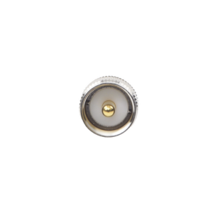 Adaptador en Línea de Conector TNC Hembra a UHF Macho (PL-259), Níquel/ Oro/ Teflón. - Imagen 2