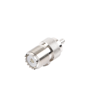 Conector UHF Hembra (SO-239) en Línea, de Anillo Plegable para Cable RG-58/U, RG-142/U, Níquel/ Plata/ Delrin. - Imagen 2