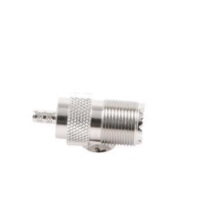 Conector UHF Hembra (SO-239) en Línea, de Anillo Plegable para Cable RG-58/U, RG-142/U, Níquel/ Plata/ Delrin. - Imagen 4