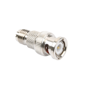 Adaptador en Línea de Conector Mini-UHF Hembra a BNC Macho, Níquel/ Oro/ Teflón. - Imagen 5