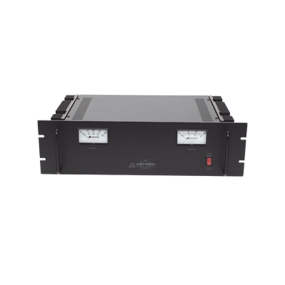 Fuente de poder 13.8Vcc, 35A, lineal regulada con circuito cargador de baterías, para instalación en rack - Imagen 2