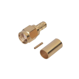 Conector SMA Macho Inverso de anillo plegable para cable RG-142/U, Oro/Oro/Teflon. - Imagen 4
